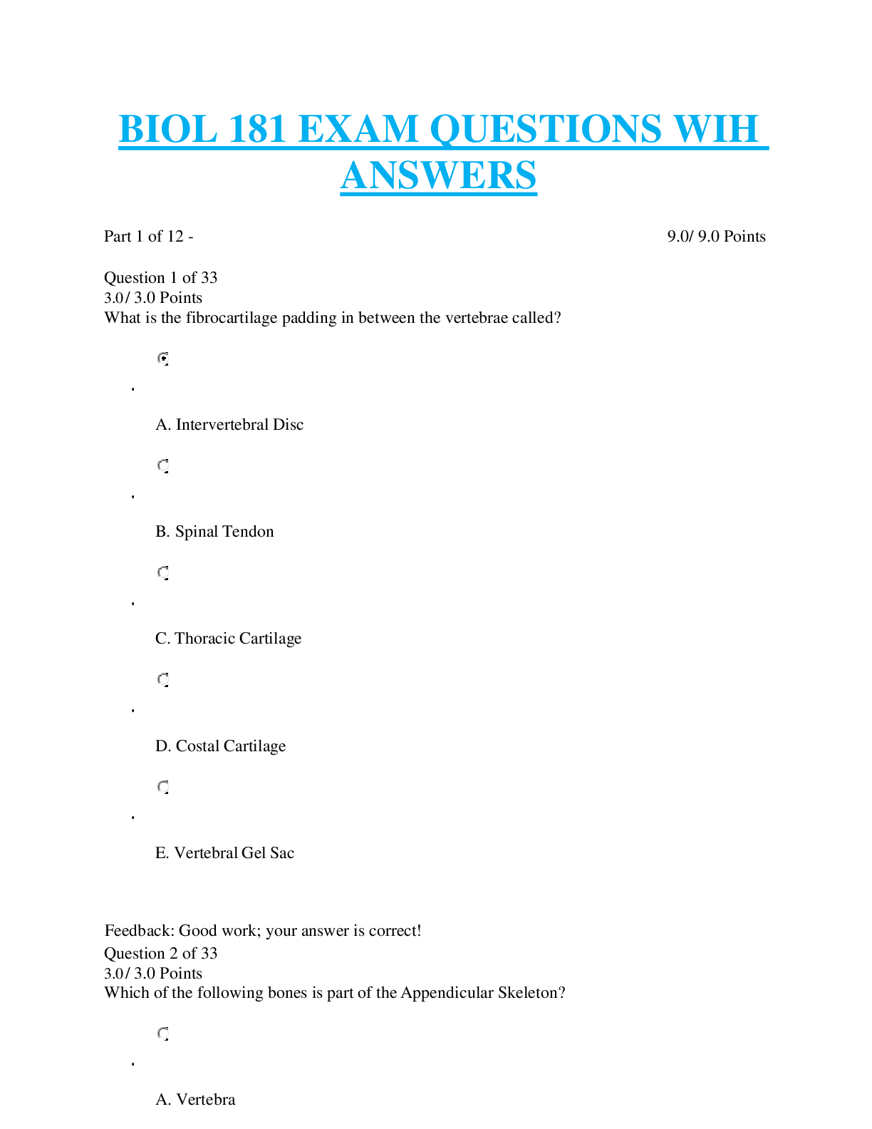 Preview image for BIOL 181 QUIZ 5 EXAM, NEW LATEST AND COMPLETE GUIDE SOLUTION (CHAMBERLAIN COLLEGE).